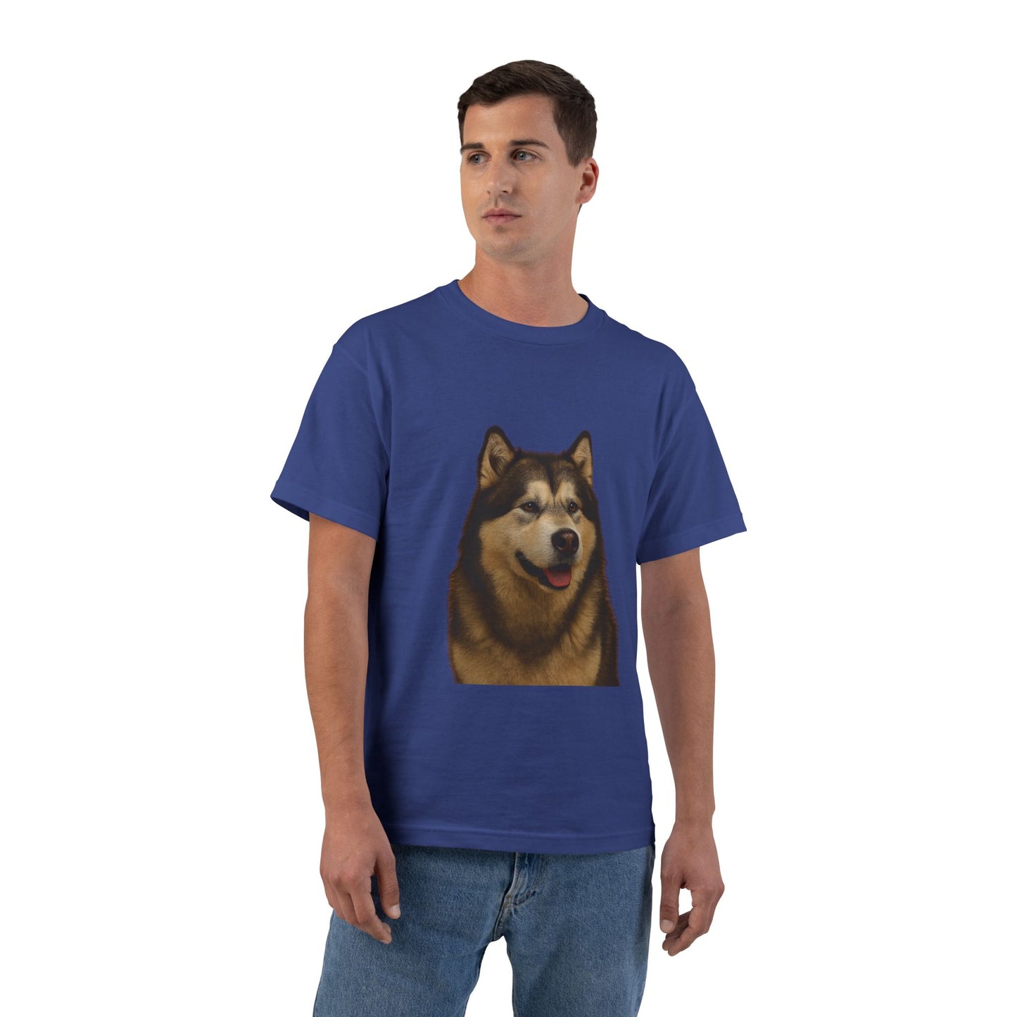 Malamute Head Men's Short-Sleeve Crewneck Tee