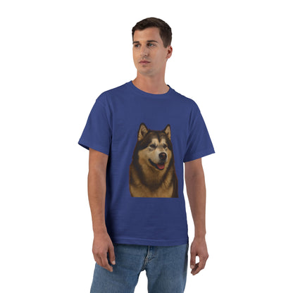 Malamute Head Men's Short-Sleeve Crewneck Tee