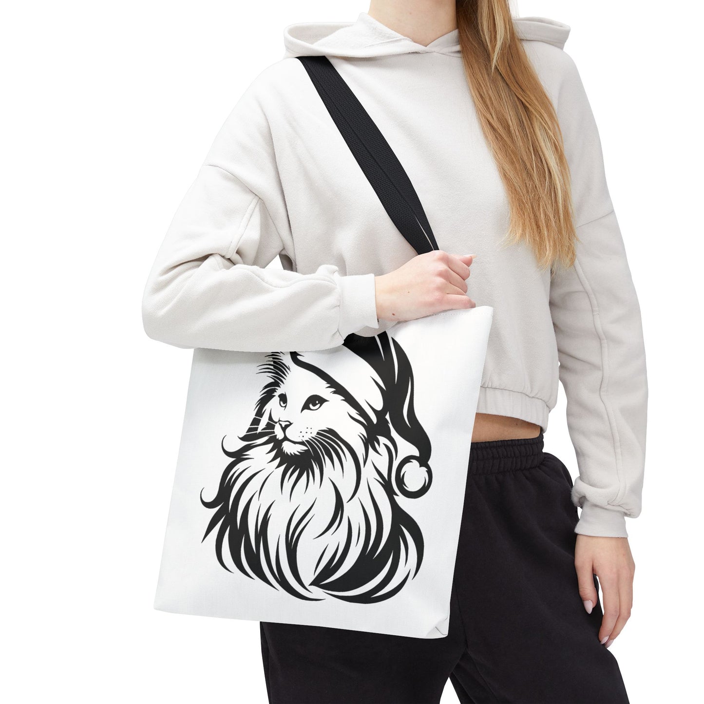 Santa Paws Cat Tote Bag