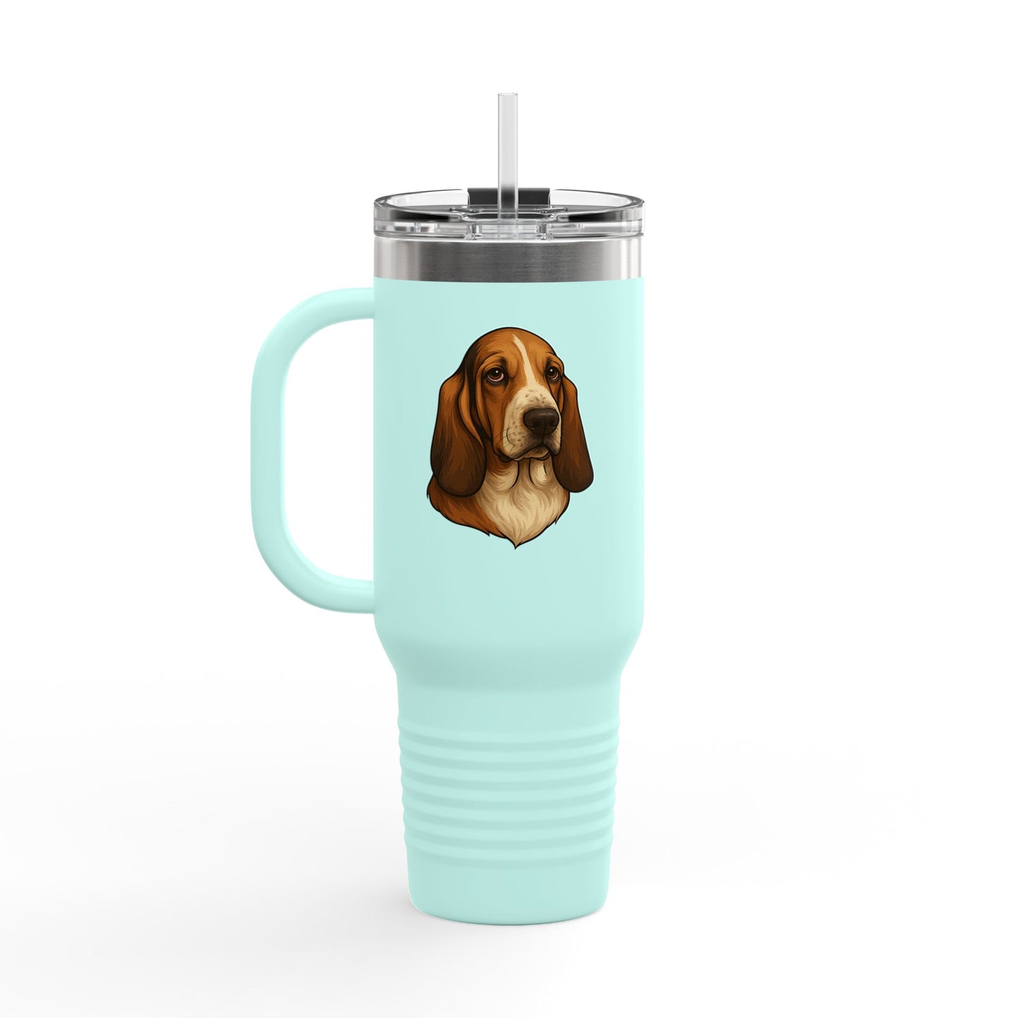 Basset Head Insulated Travel Mug
