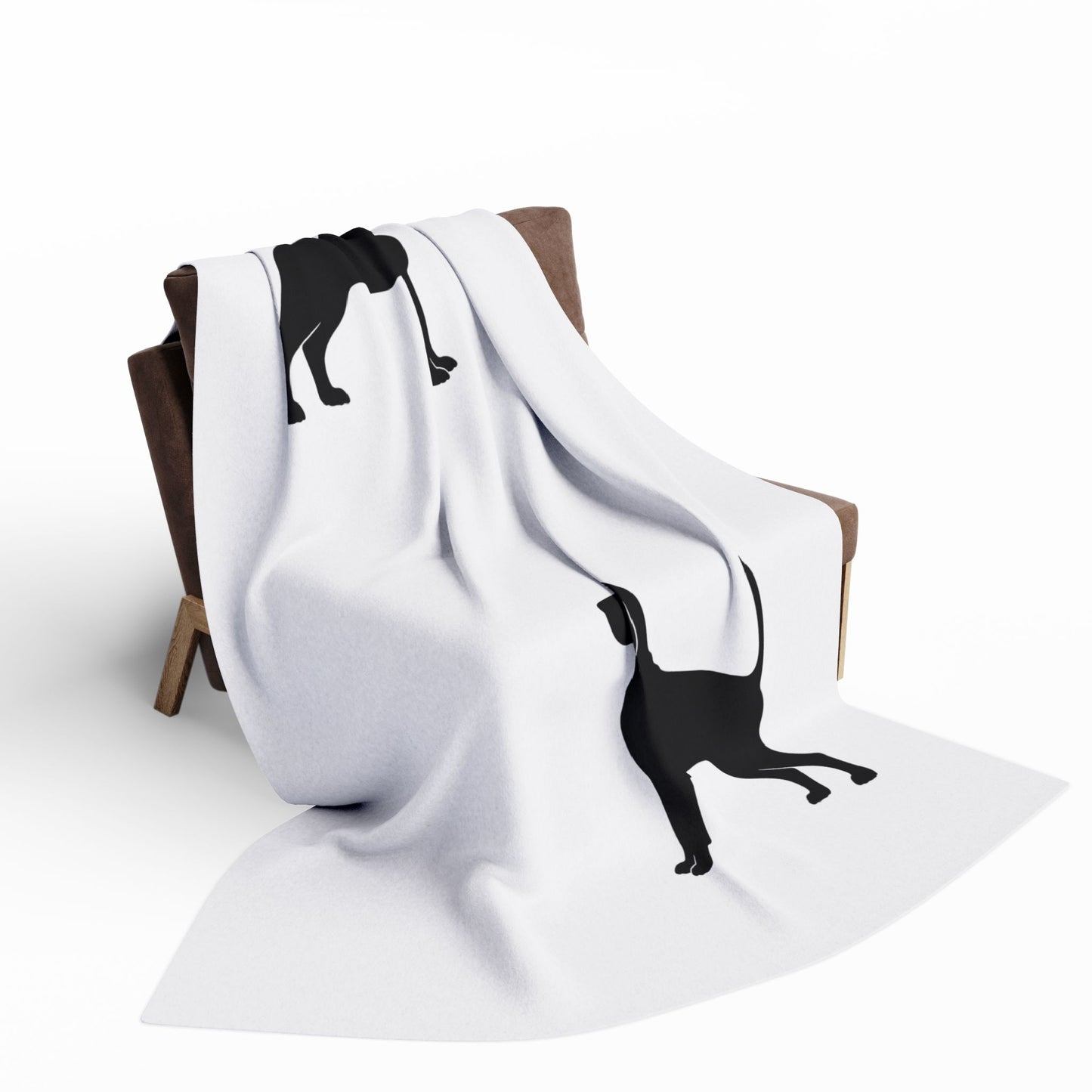 Bloodhound Silhouette Arctic Fleece Blanket