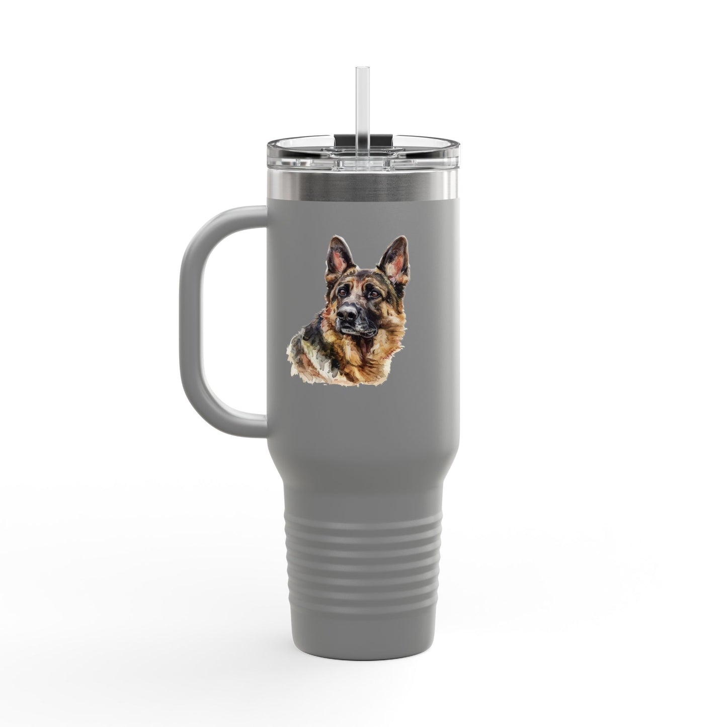 German Shepherd Head Insulated Travel Mug