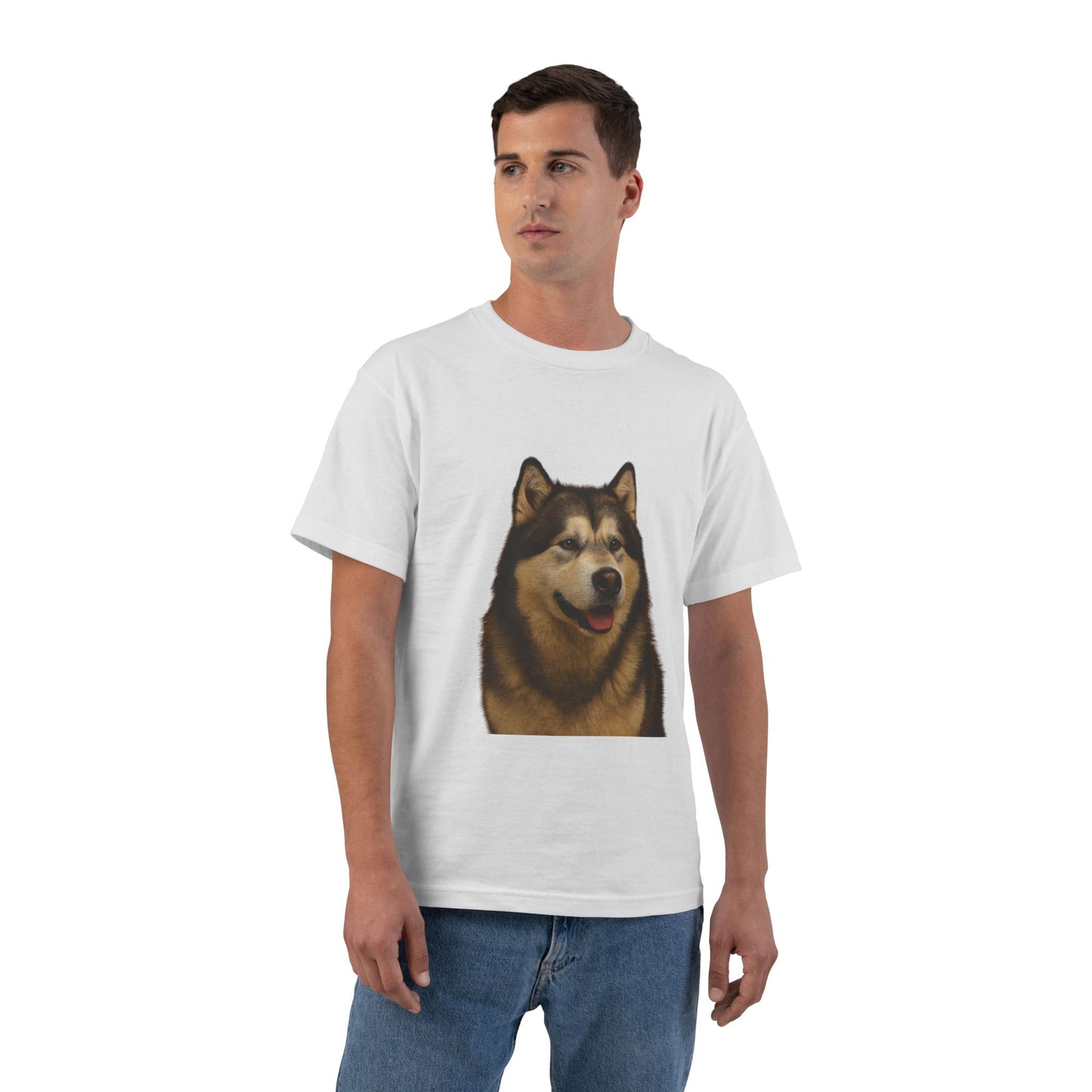 Malamute Head Men's Short-Sleeve Crewneck Tee