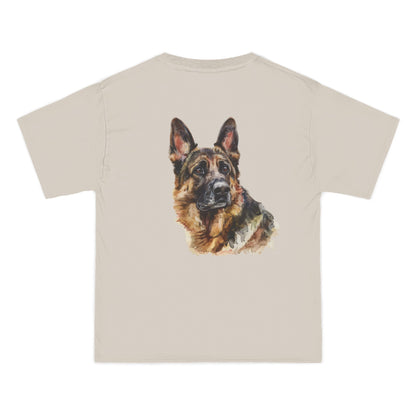 German Shepherd Head Men's Short-Sleeve Crewneck Tee