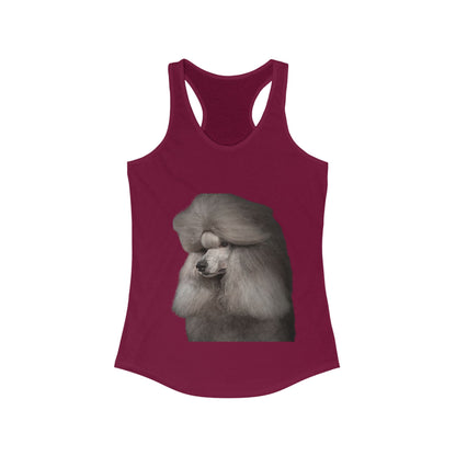 Poodle Head Women's Racerback Tank