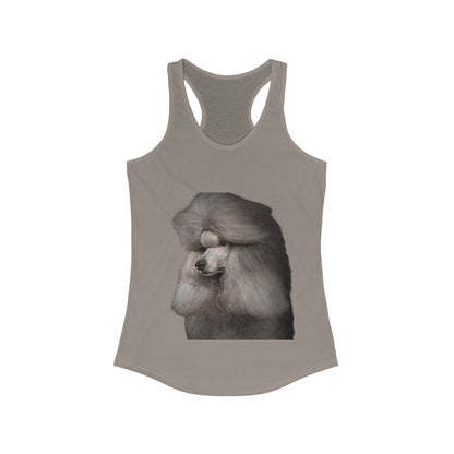 Poodle Head Women's Racerback Tank