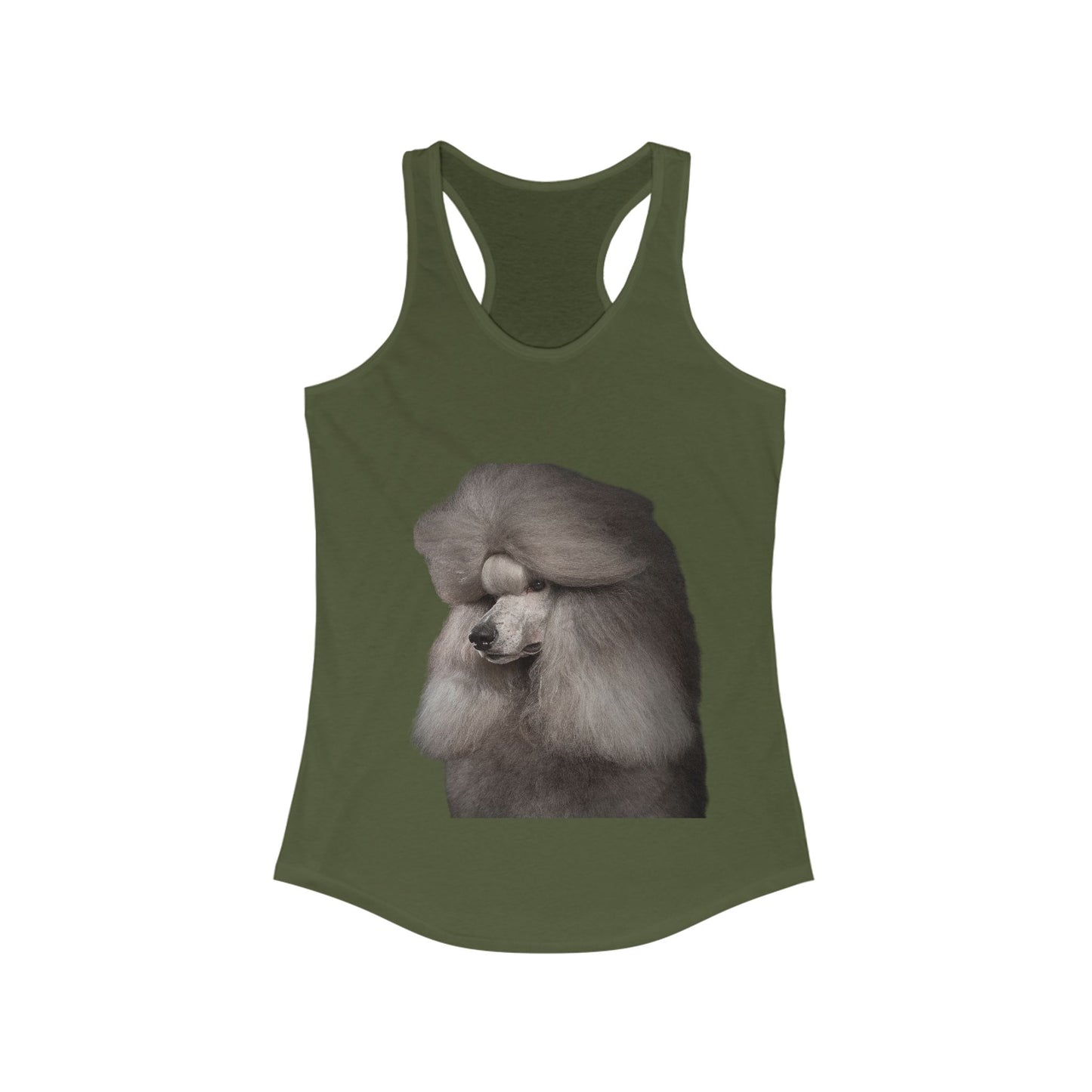 Poodle Head Women's Racerback Tank