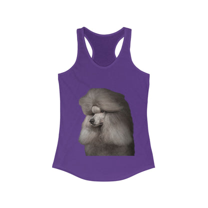 Poodle Head Women's Racerback Tank