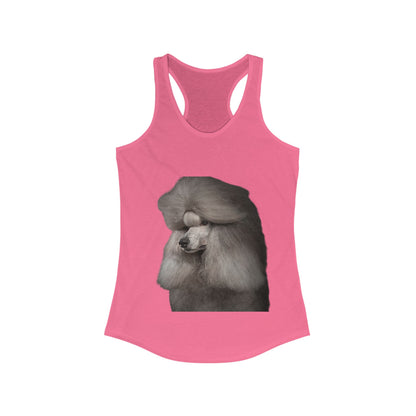 Poodle Head Women's Racerback Tank