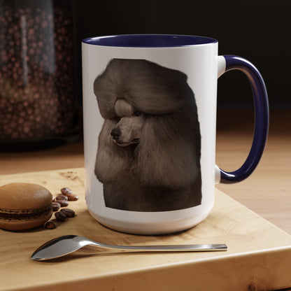 Poodle Head 2-Tone Coffee Mug