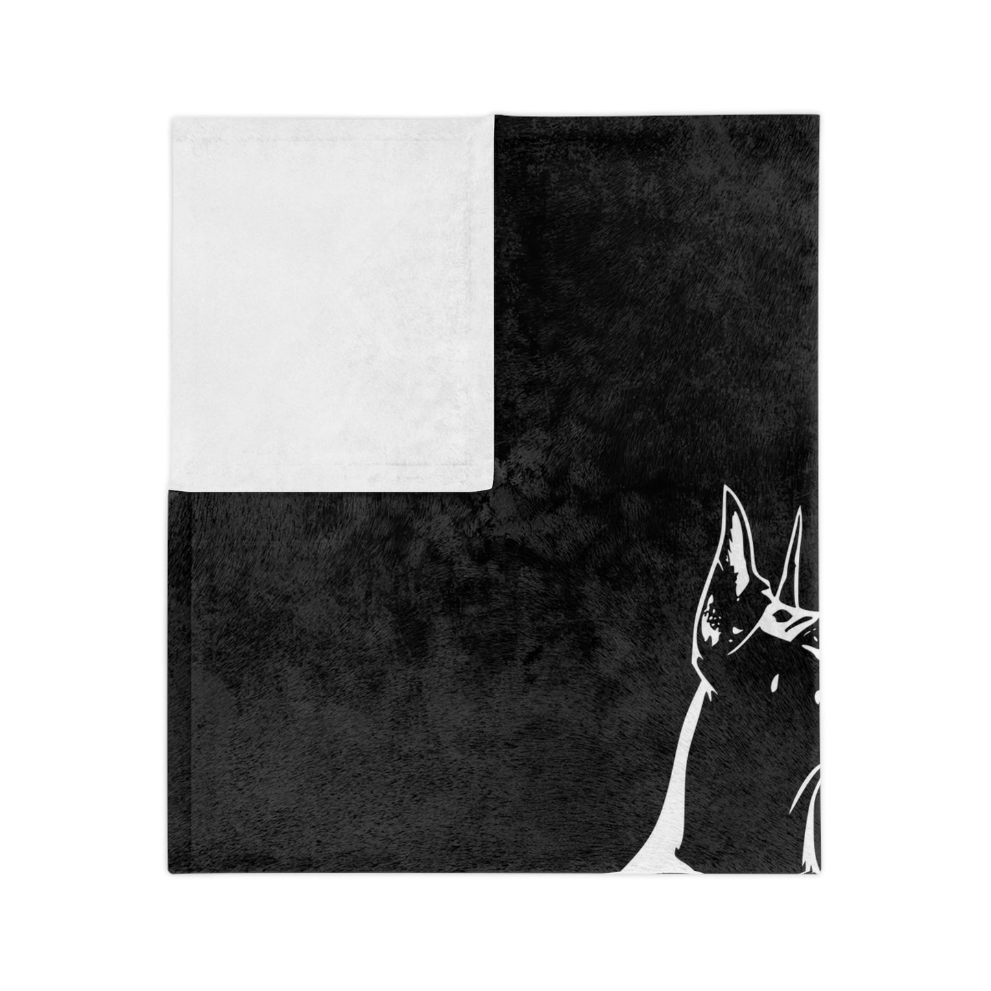 Doberman Christmas Tree Velveteen Microfiber Blanket