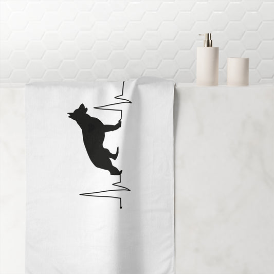 My Heart Beats For German Shepherds Mink-Cotton  Beach Towel