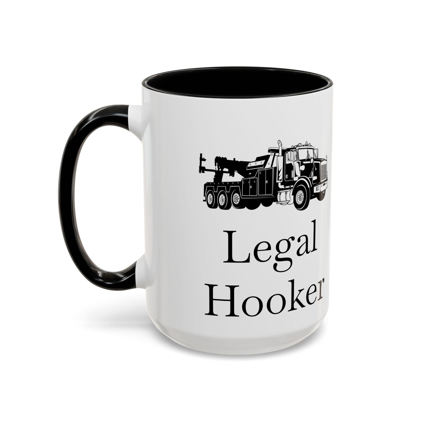 Legal H**ker Heavy Tow Truck 2-Tone Coffee Mug