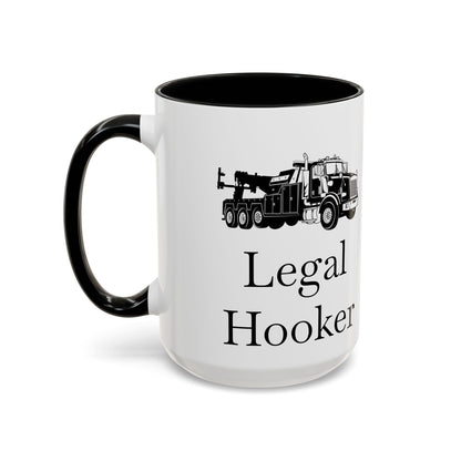 Legal H**ker Heavy Tow Truck 2-Tone Coffee Mug
