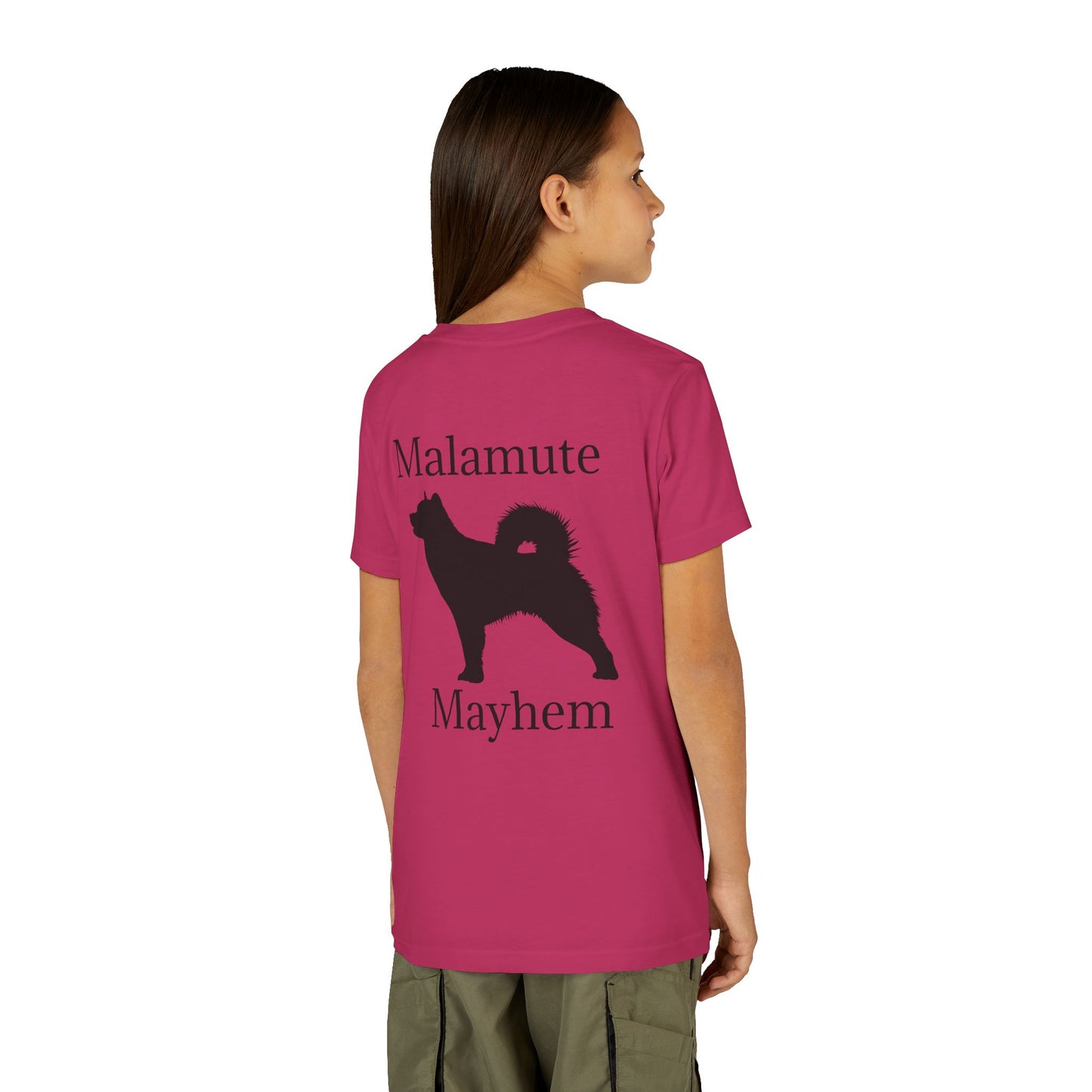 Malamute Mayhem Youth Unisex Short Sleeve Crewneck Tee