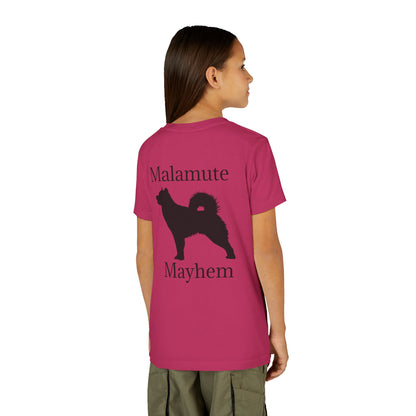 Malamute Mayhem Youth Unisex Short Sleeve Crewneck Tee