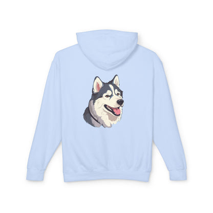 Malamute Head Unisex Lightweight Hoodie