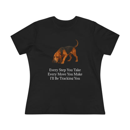 Tracking You Women's Short Sleeve Crewneck Tee