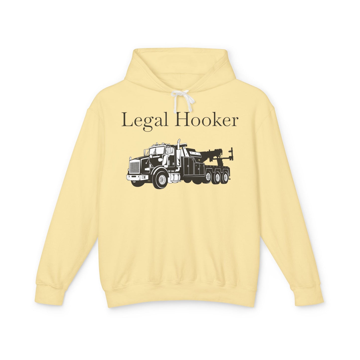 Legal H**ker Heavy Tow Truck Unisex Lightweight Hoodie