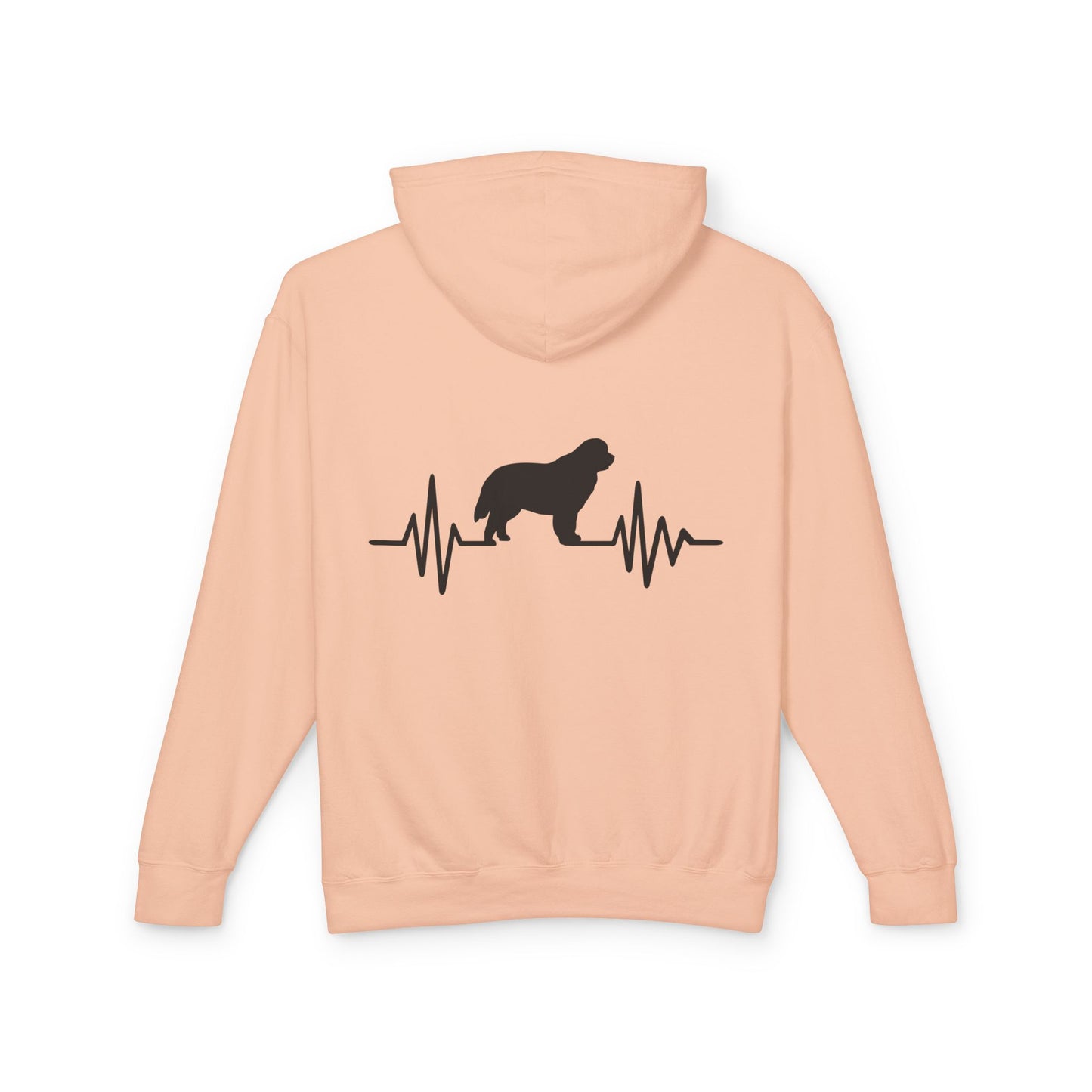 My Heart Beats For Newfies Unisex Lightweight Hoodie