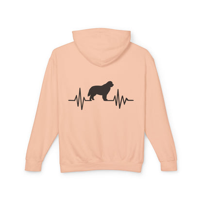 My Heart Beats For Newfies Unisex Lightweight Hoodie