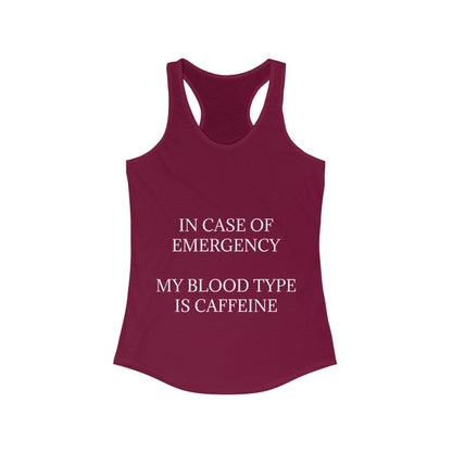 Blood Type Women's Racerback Tank