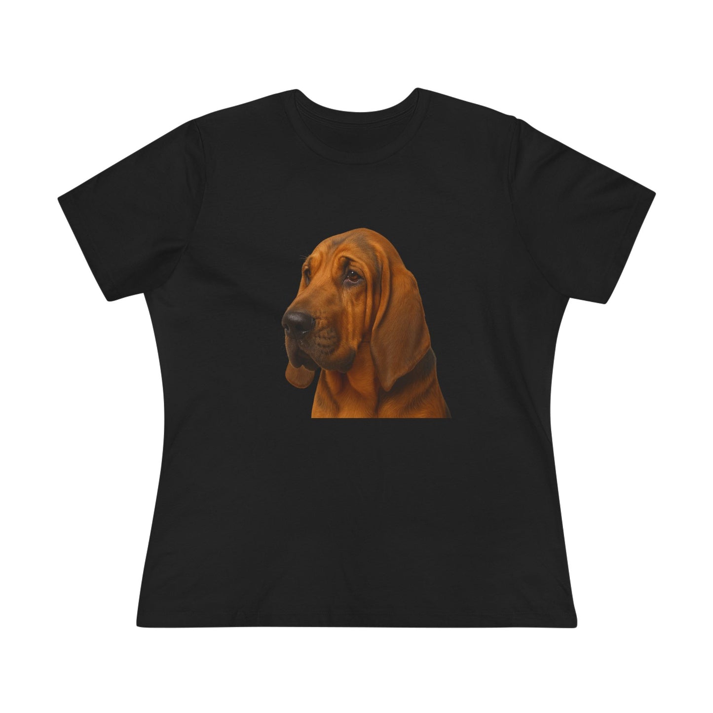 Bloodhound Head Women's Short Sleeve Crewneck Tee