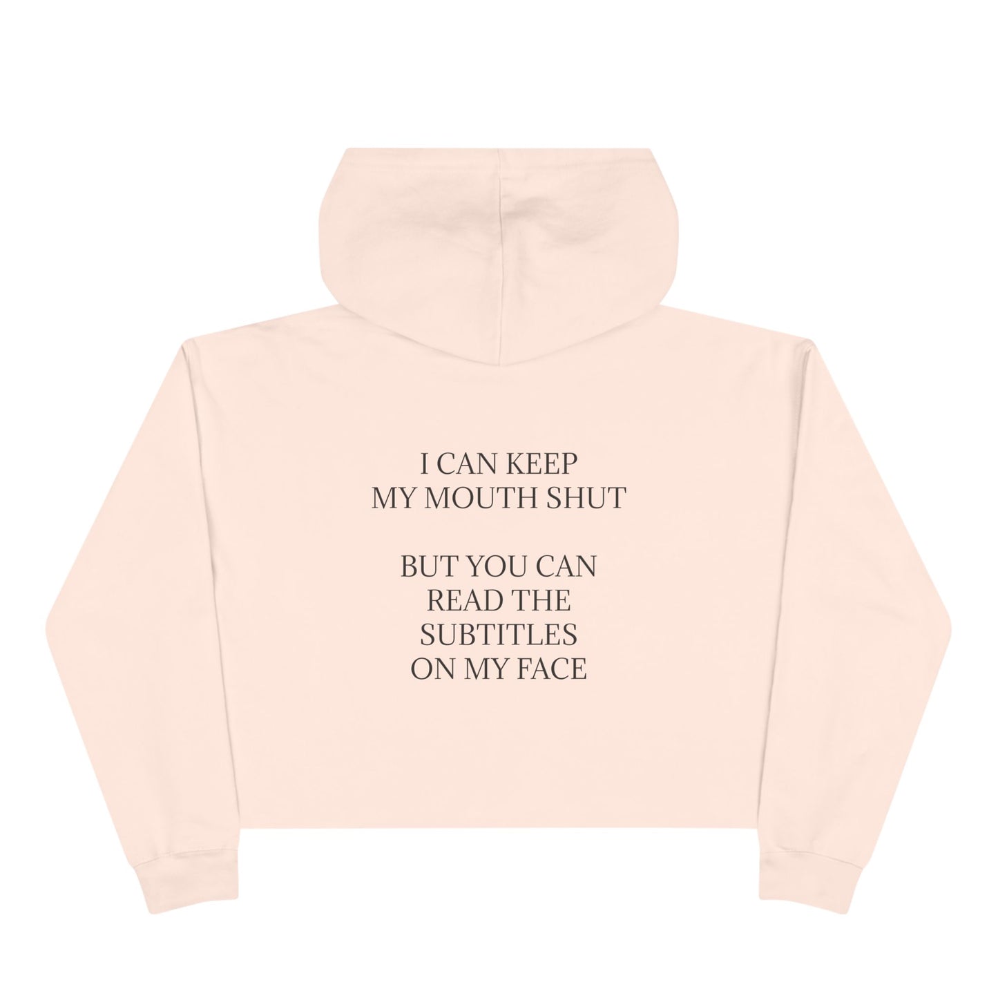Subtitles Women's Crop Hoodie