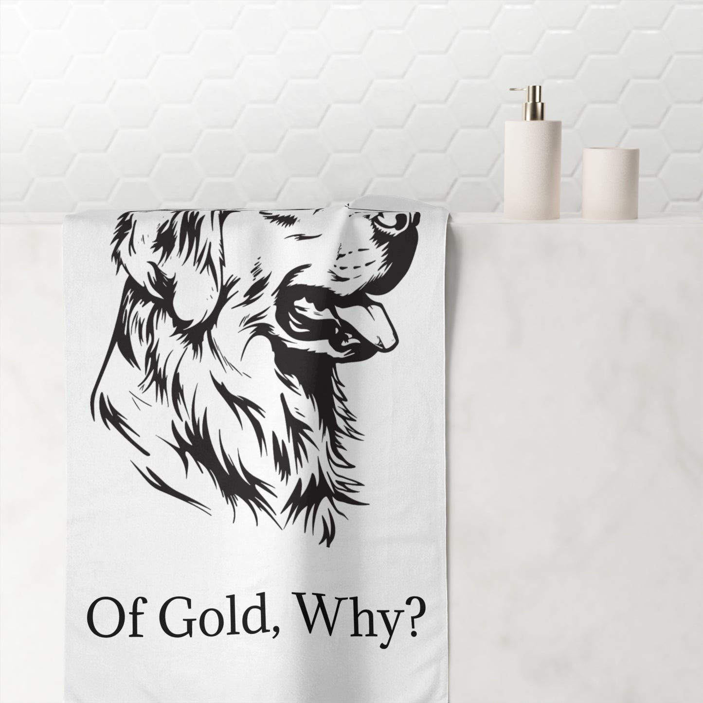 For The Love Of Gold Mink-Cotton  Beach Towel