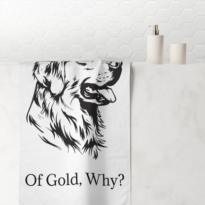 For The Love Of Gold Mink-Cotton  Beach Towel