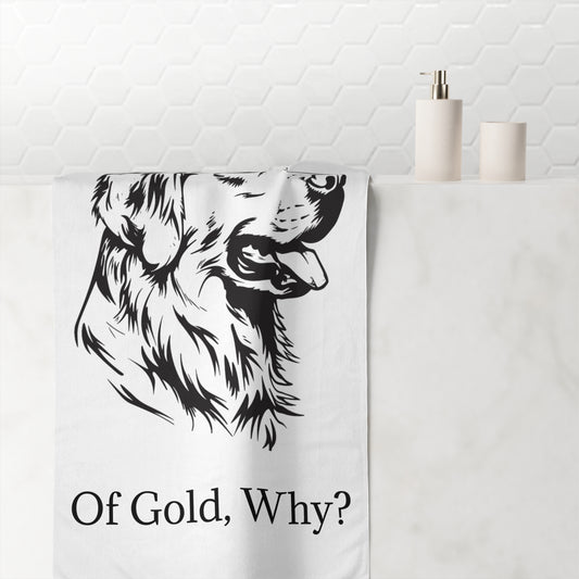 For The Love Of Gold Mink-Cotton  Beach Towel
