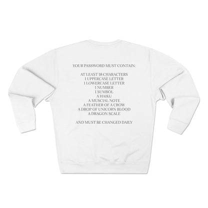 Password Unisex Crewneck Sweatshirt
