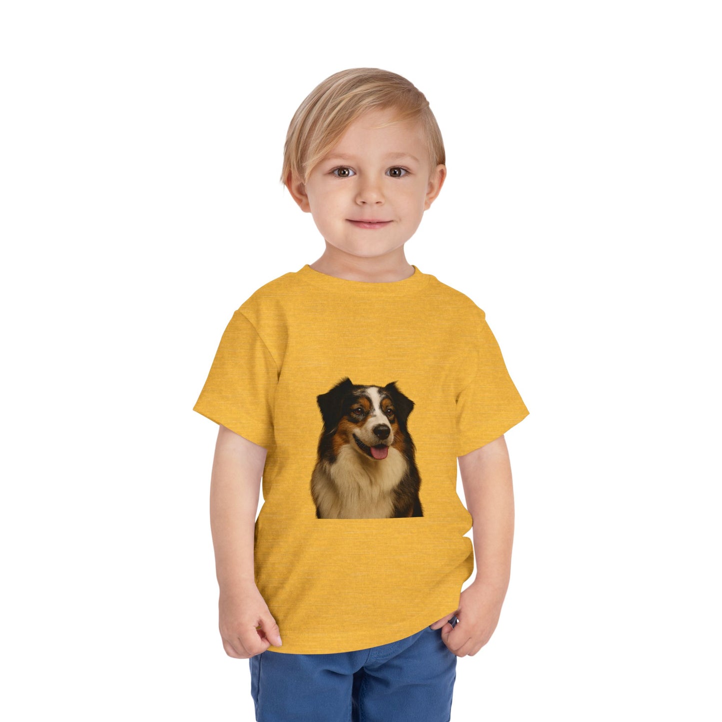 Aussie Head Toddler Unisex Short Sleeve Crewneck Tee