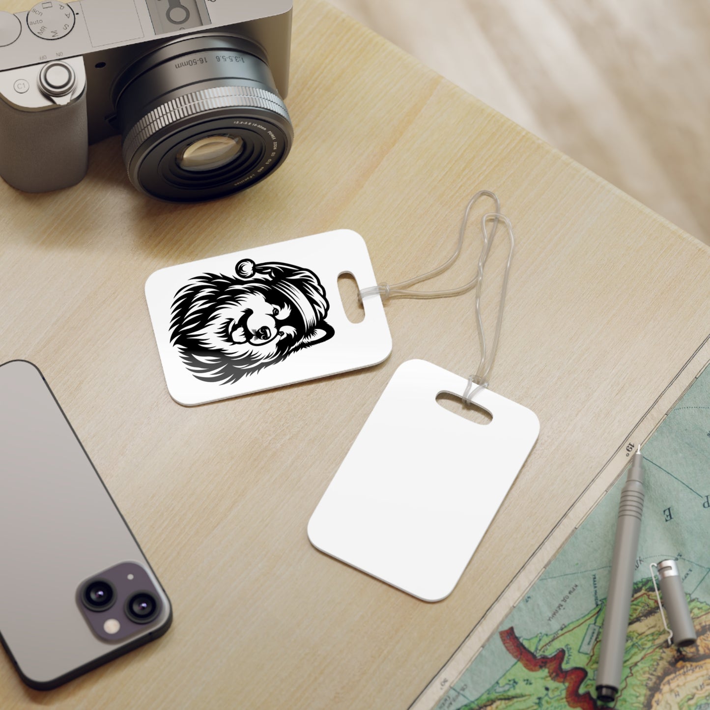 Santa Paws Malamute Luggage Tag