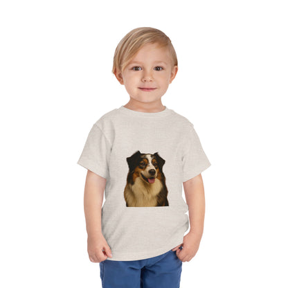 Aussie Head Toddler Unisex Short Sleeve Crewneck Tee