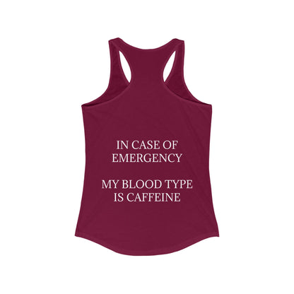 Blood Type Women's Racerback Tank