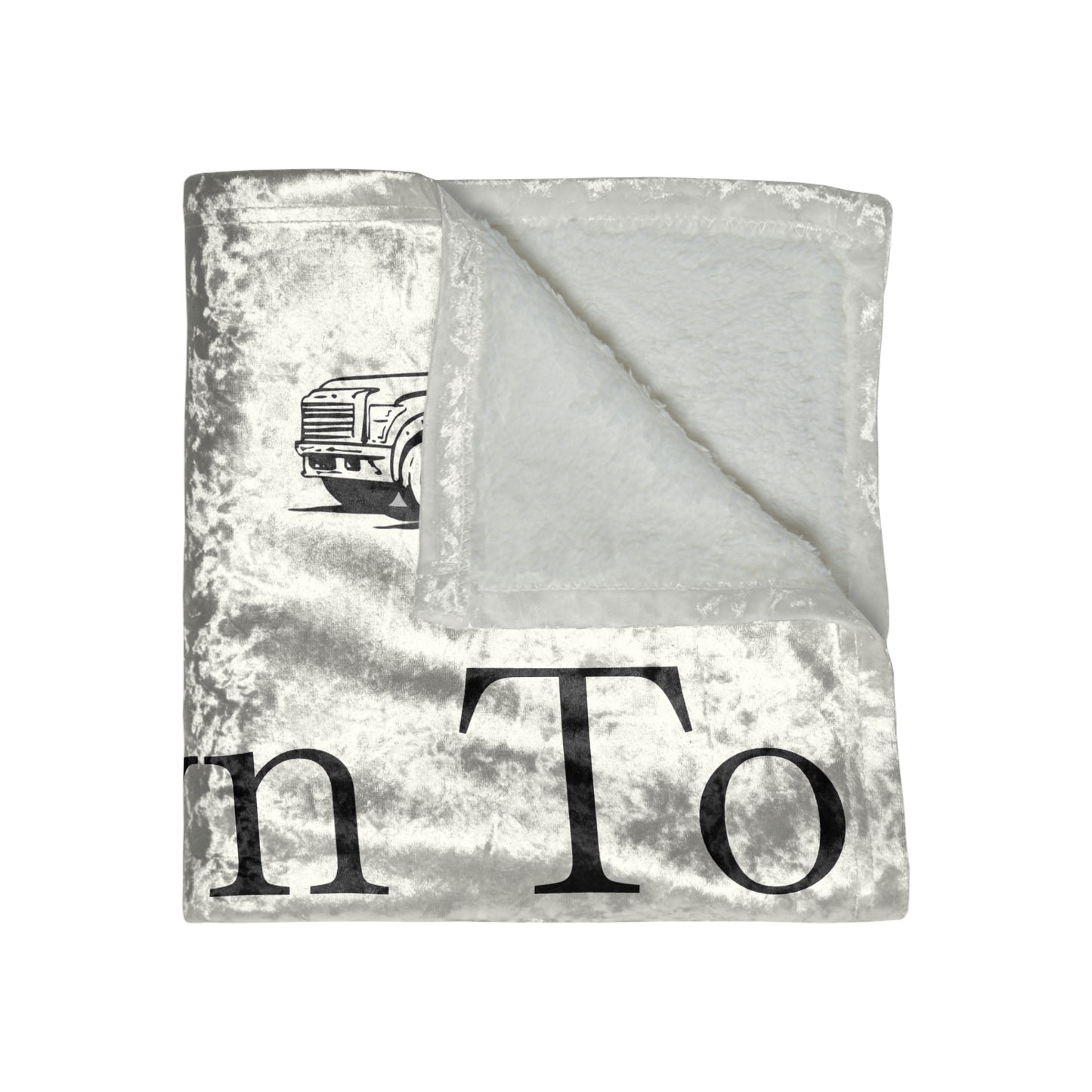 Down To Hook Up Crushed Velvet Blanket