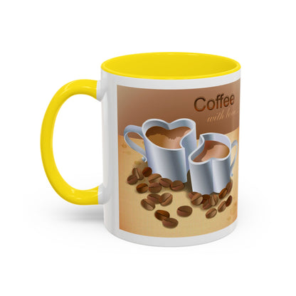 Coffee With Love 2-Tone Coffee Mug