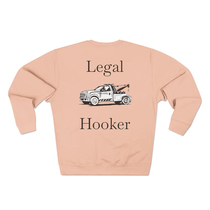 Legal H**ker Wheel Lift Tow Truck Unisex Crewneck Sweatshirt