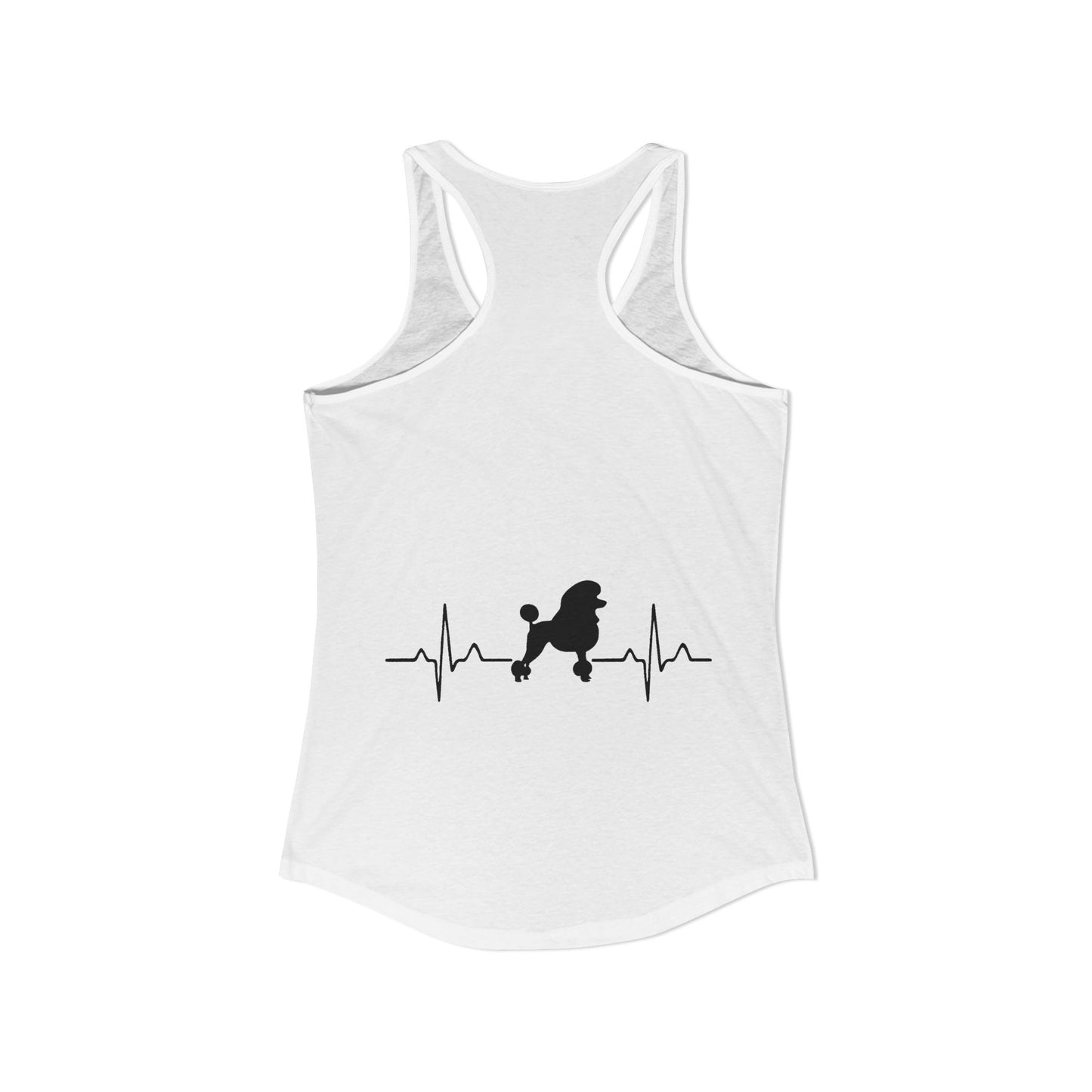 My Heart Beats For Poodles Women's Racerback Tank