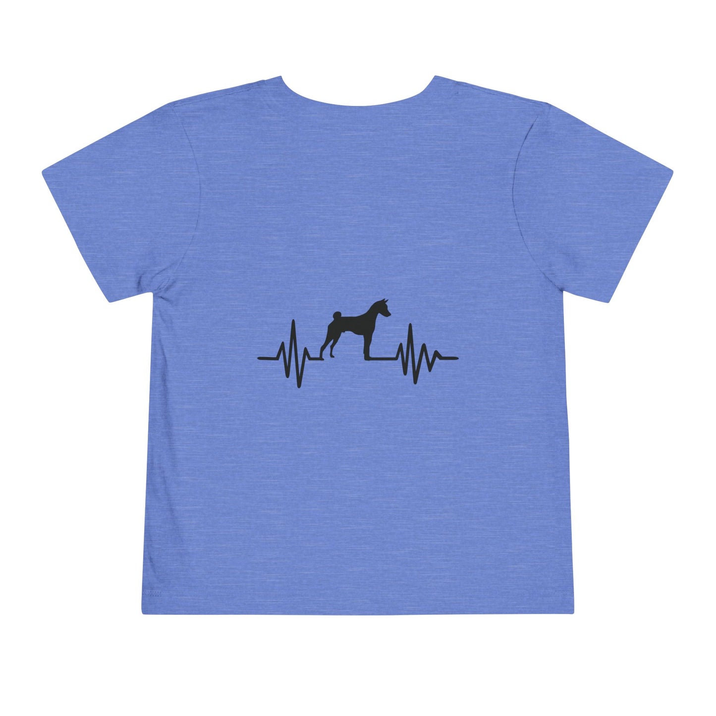 My Heart Beats For Basenjis Toddler Unisex Short Sleeve Crewneck Tee