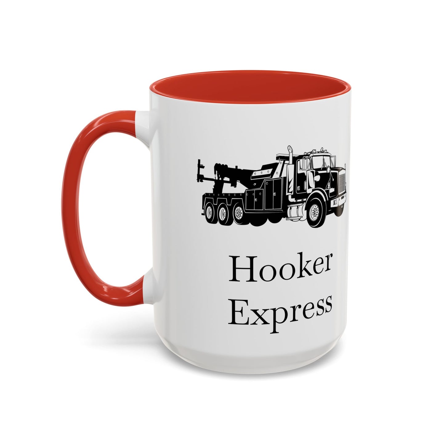 H**ker Express Heavy Tow Truck 2-Tone Coffee Mug