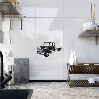 Flatbed Tow Truck Ceramic Photo Tile