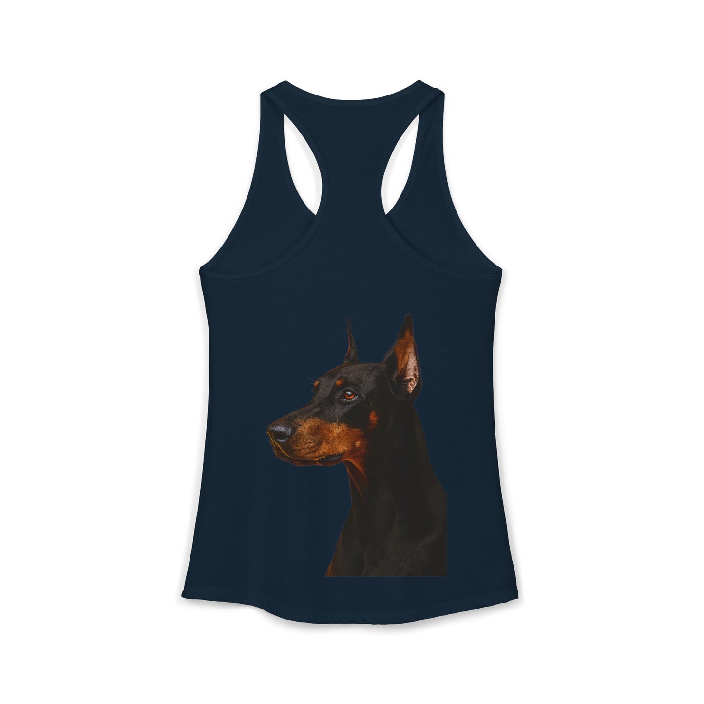 Doberman Head Women's Racerback Tank