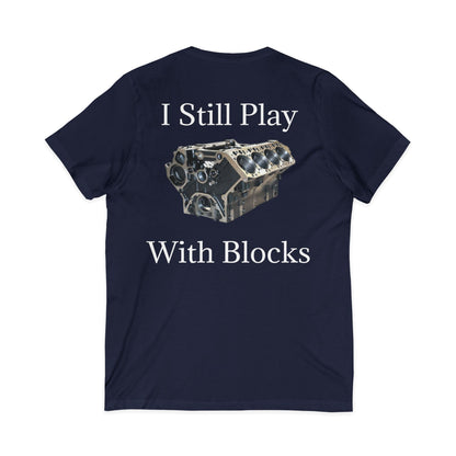 Play With Blocks Unisex Short Sleeve V-Neck Tee