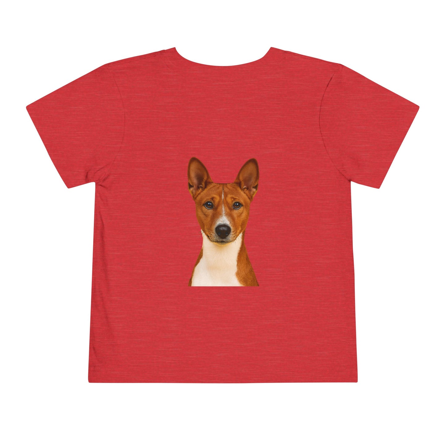Basenji Head Toddler Unisex Short Sleeve Crewneck Tee