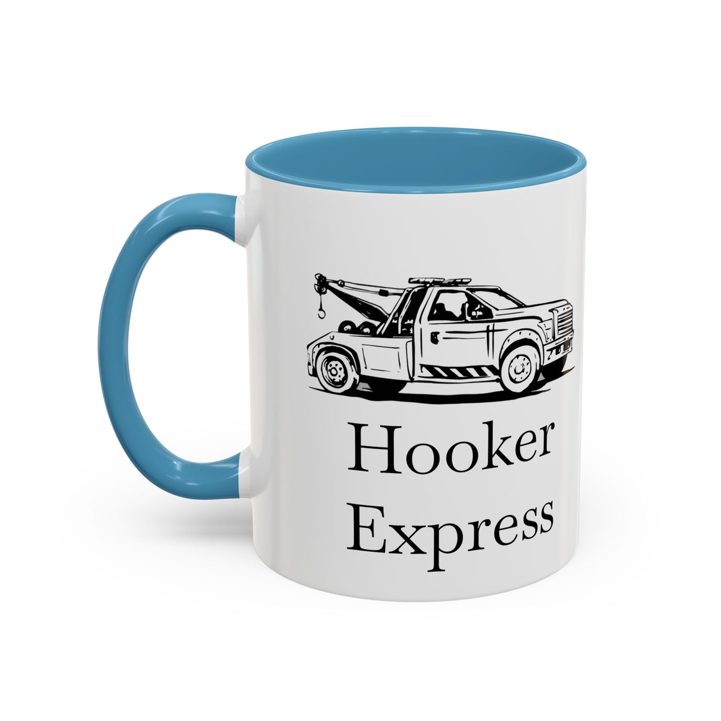 H**ker Express Wheel Lift Tow Truck 2-Tone Coffee Mug