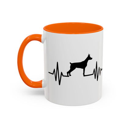 My Heart Beats For Dobermans 2-Tone Coffee Mug