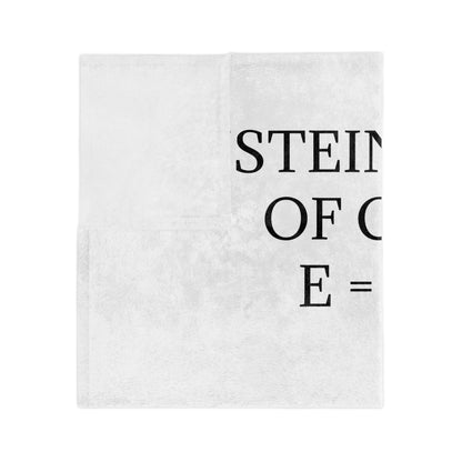 Einstein's Theory Of Coffee Velveteen Microfiber Blanket