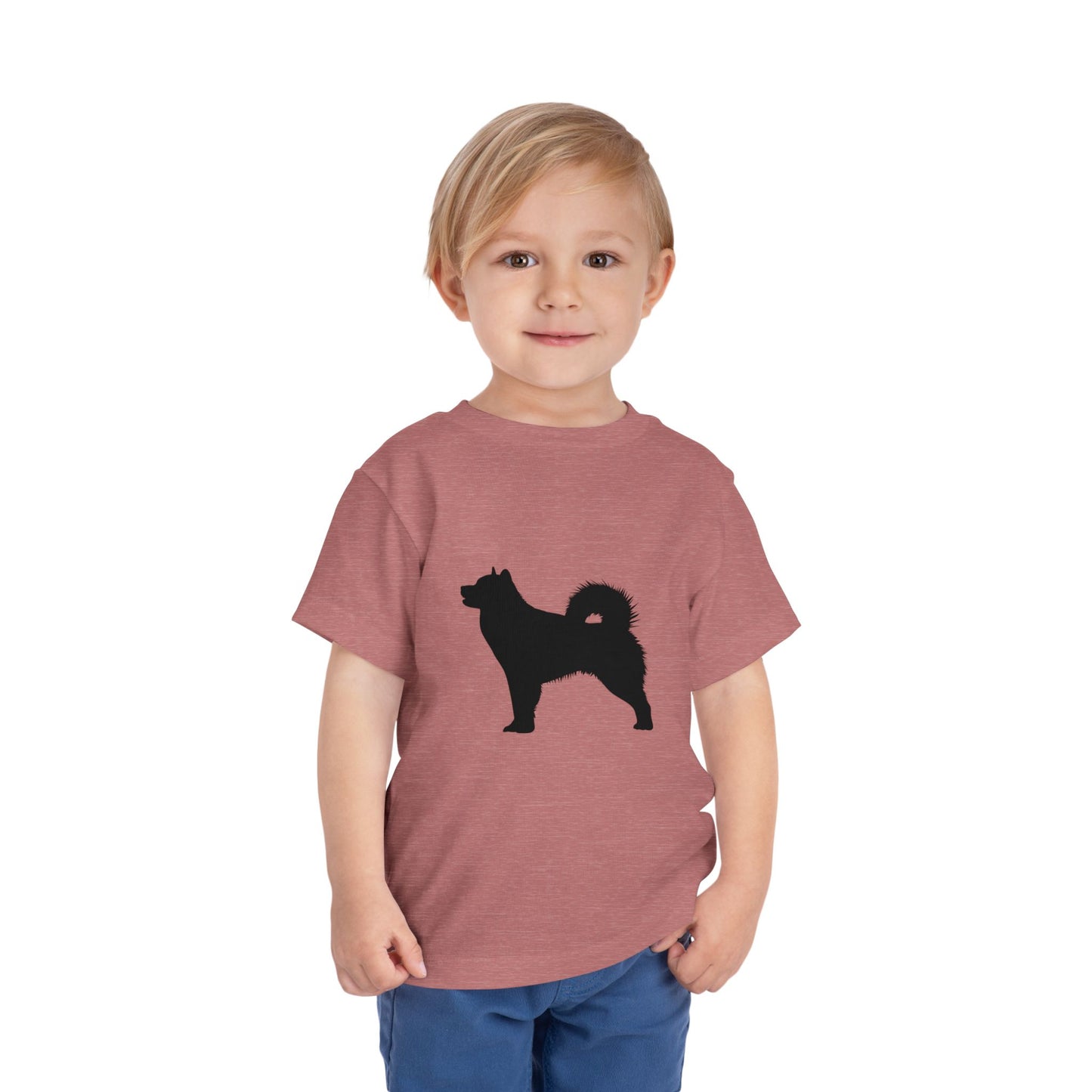 Malamute Silhouette Toddler Unisex Short Sleeve Crewneck Tee